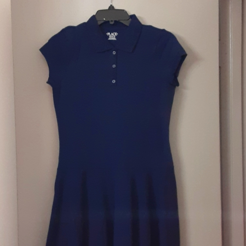 Childrens Place Tidal Blue Uniform Dresses